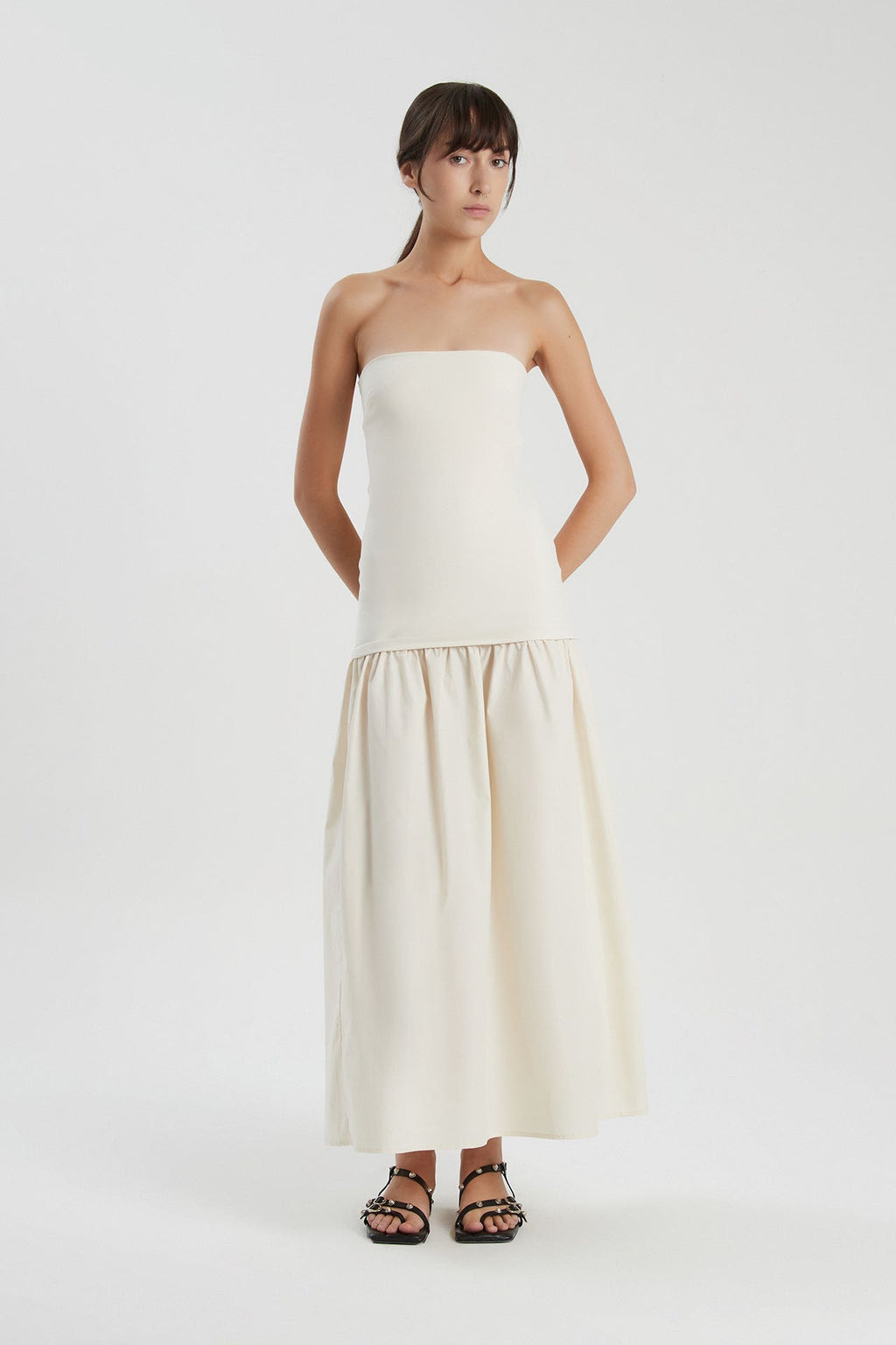 Vestido Colorado Off White