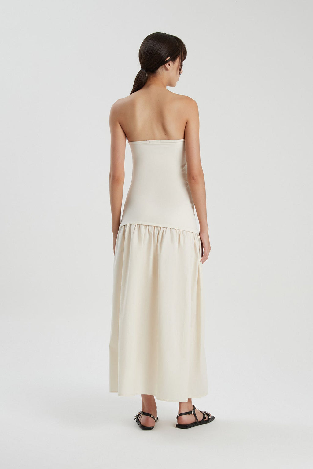 Vestido Colorado Off White