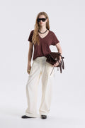 Remera V Jora Chocolate